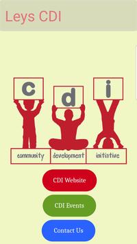 Launch page of CDI app